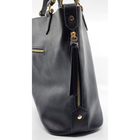 New INC Black Elliah Wrap Tote $99.50 - Picture 7 of 8